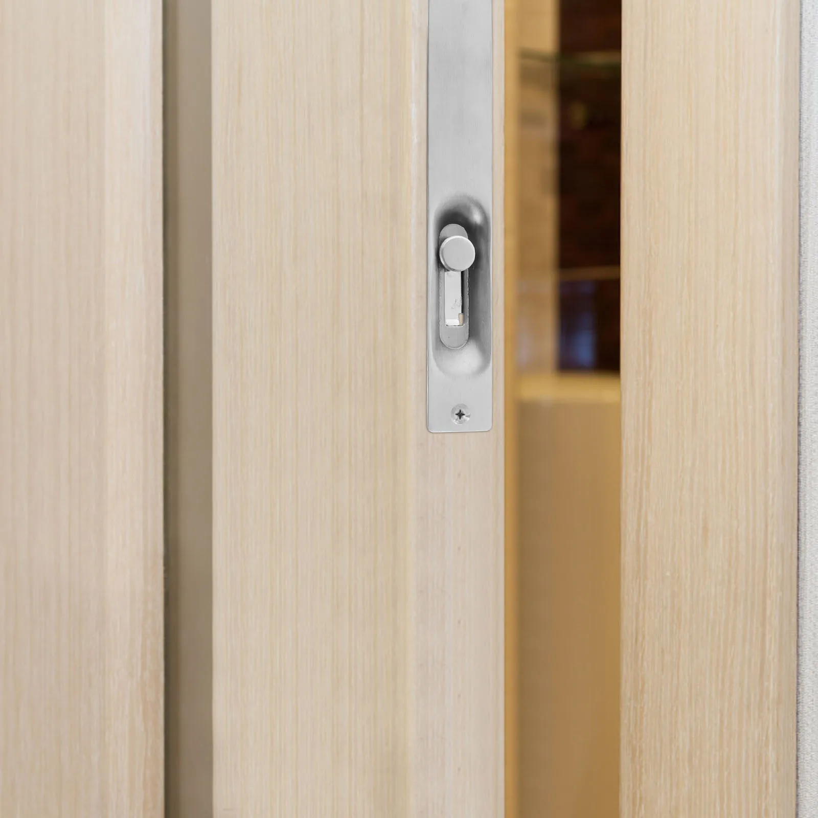 

15Cm Stainless Steel Flush Bolt Hidden Door Lock Heavy Duty Slide Bolt For Double French Wooden Doors Gate Security Latch