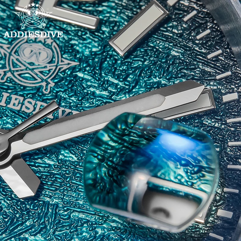 Addiesdive ساعة رجالية reloj hombre BGW9 سوبر مضيئة 20Bar مقاوم للماء عرض التقويم 316L ساعة كوارتز من الفولاذ المقاوم للصدأ AD2513