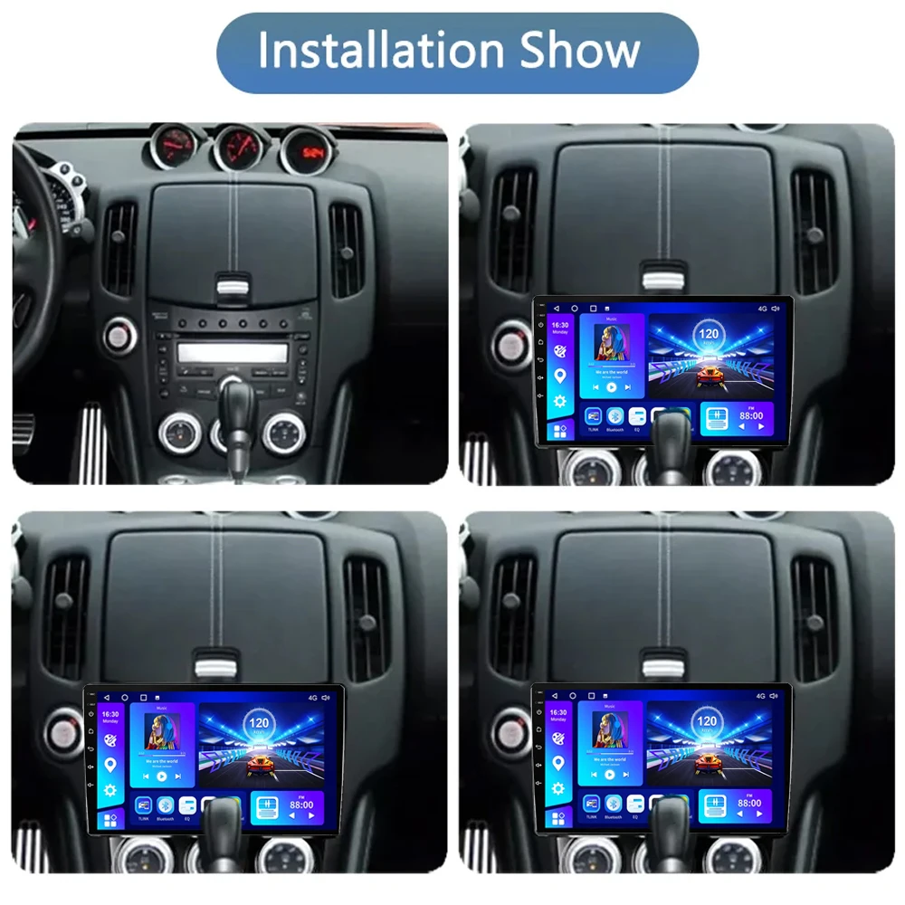 EKIY For Nissan 370 Z 2009-2012 Car Radio Android Car Stereo 2 Din Multimedia Video Player Navigation GPS DSP Carplay No DVD