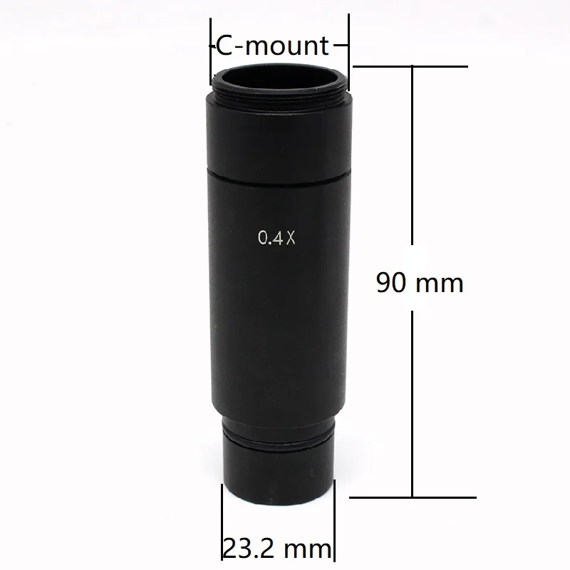 C-mount Adapter Lens C Mount Lens for USB Industrial Camera Digital Eyepiece Connected Microscope Reduction Relay Lens 0.3X 0.4X