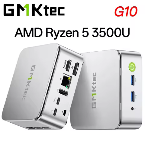 GMKtec MINI PC G10 AMD Ryzen 5 3500U Windows 11 Pro DDR4 M.2 SSD WIFI5 BT5.0 2.5G LAN Desktop Office Mini PC Gamer Computer