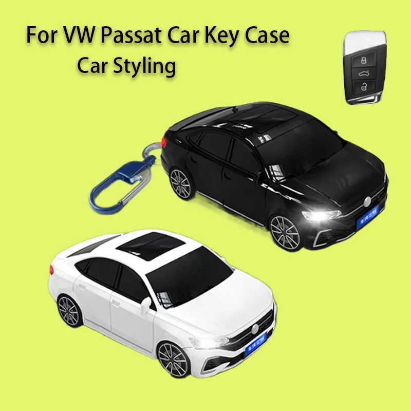 

For VW Passat Car Styling Model Remote Key Case for For VW 2018 Atlas Tiguan Golf 7 Magotan Smart Car Key Cover Holder Fob Bag