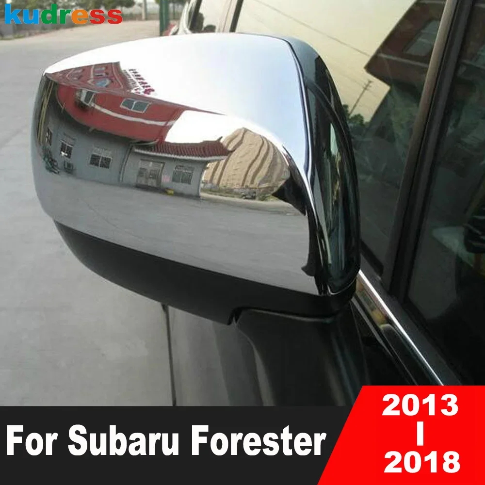 

Для Subaru Forester 2013, 2014, 2015, 2016, 2017, 2018, хромированный зеркальный колпачок с боковым крылом, аксессуары для верхнего слоя