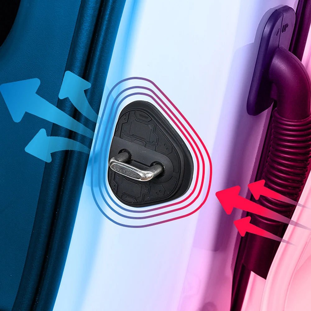 

Car Door Lock Buckle Silicone Anti Rust Door Lock Protection Cover Modifying Decorative Interior Accessories For ZEEKR 9X 7X 001