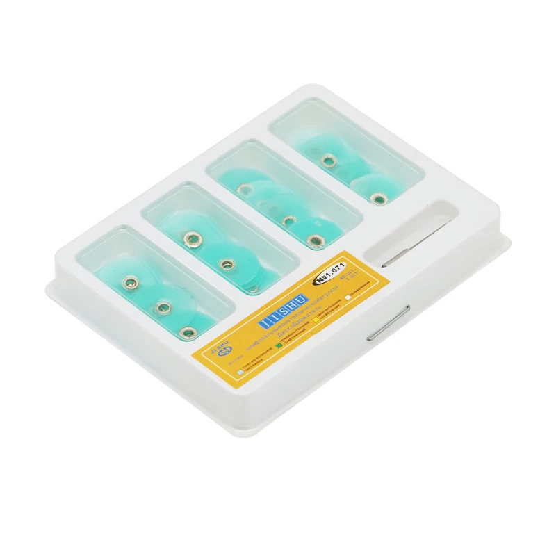 

40pcs Dental Polishing Discs for Composites Ceramics Glass Lonomer Restorations 135℃ Autoclavable Dental Materials