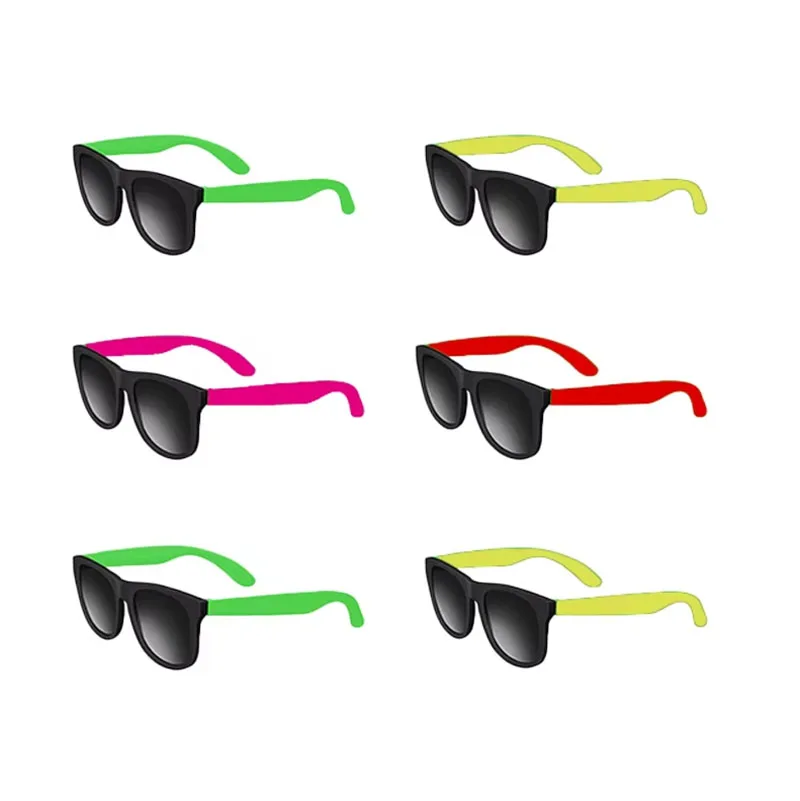 NONE 12–100 Stück Neon-Sonnenbrille für Junggesellenabschiede, Hochzeitsgeschenke, Geschenke für Gäste, Junggesellinnenabschied, Erwachsene, Geburtstagsfeier, Gastgeschenke, Sonnenbrille 7