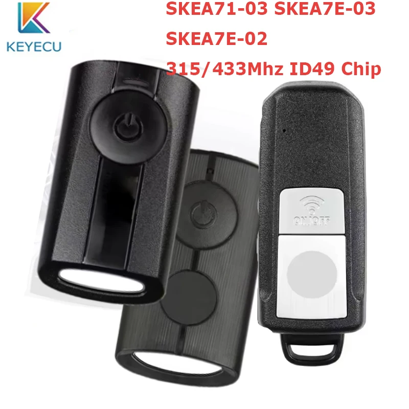 KEYECU Smart Remote Key Fob for Yamaha AEROX JAUNS QBIX XMAX NVX 315Mhz/433Mhz SKEA71-03 SKEA7E-03 SKEA7E-02 2B/1B