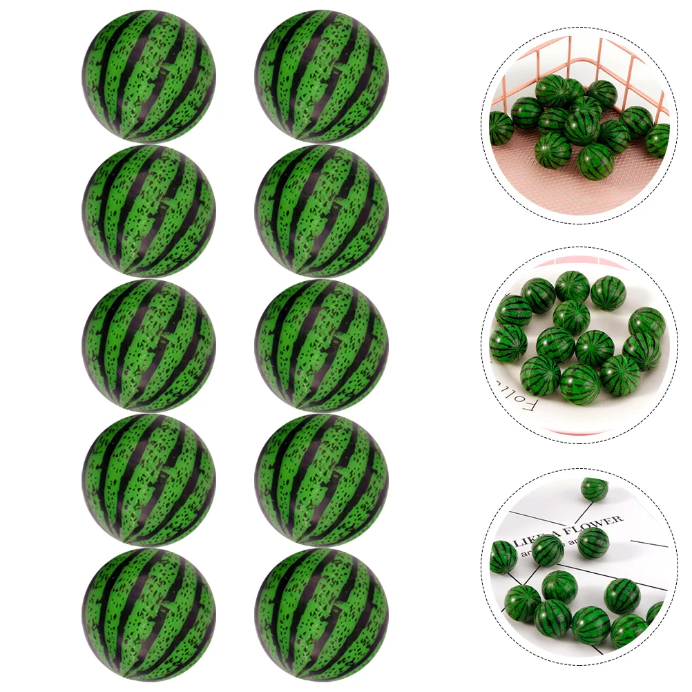 20 Pcs Bouncy Ball Watermelon Bounce Bouncing Educational Toy Plastic Jumping Child