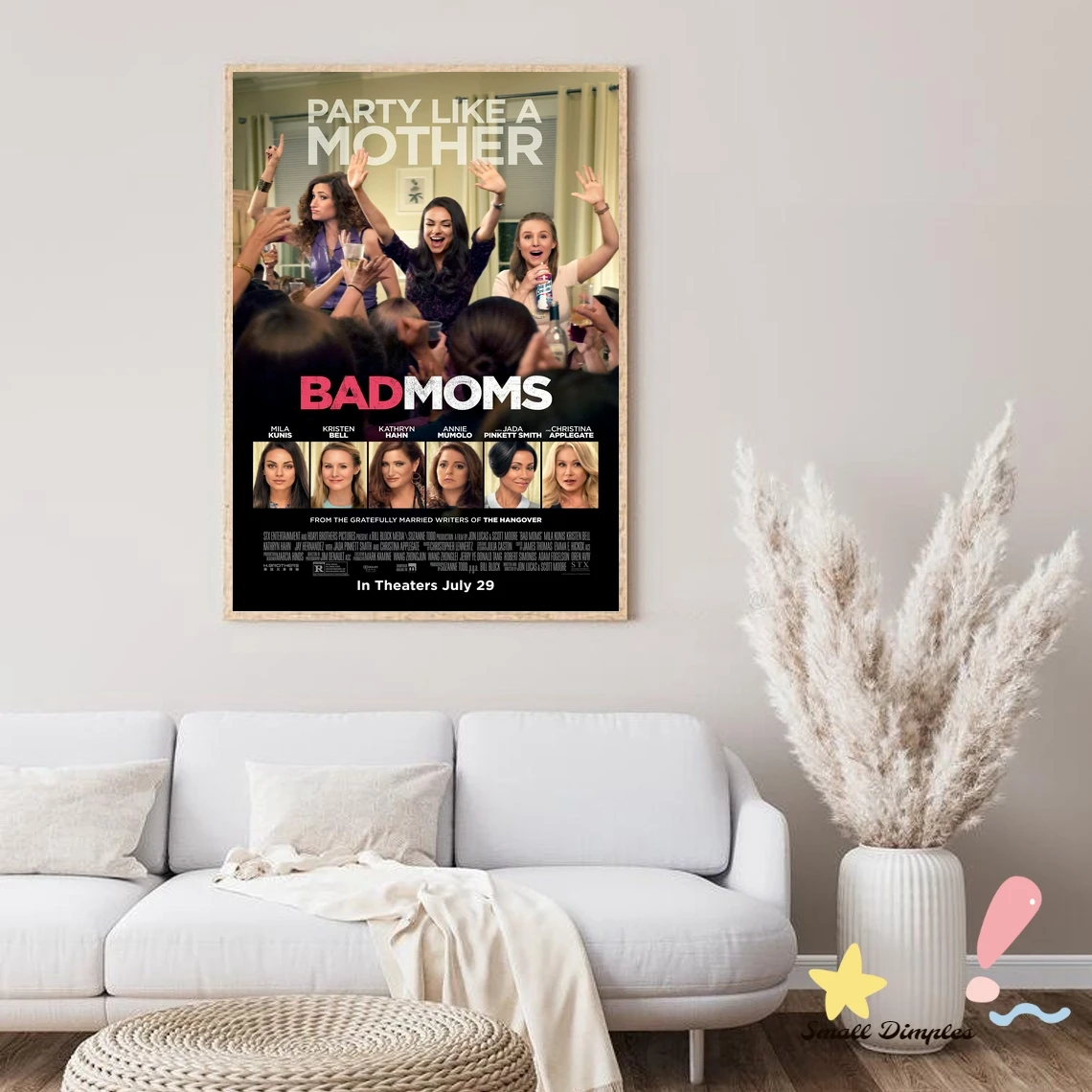 باد مامز الفيلم المشارك قماش الفن طباعة ديكور المنزل طلاء جدران (بدون إطار)