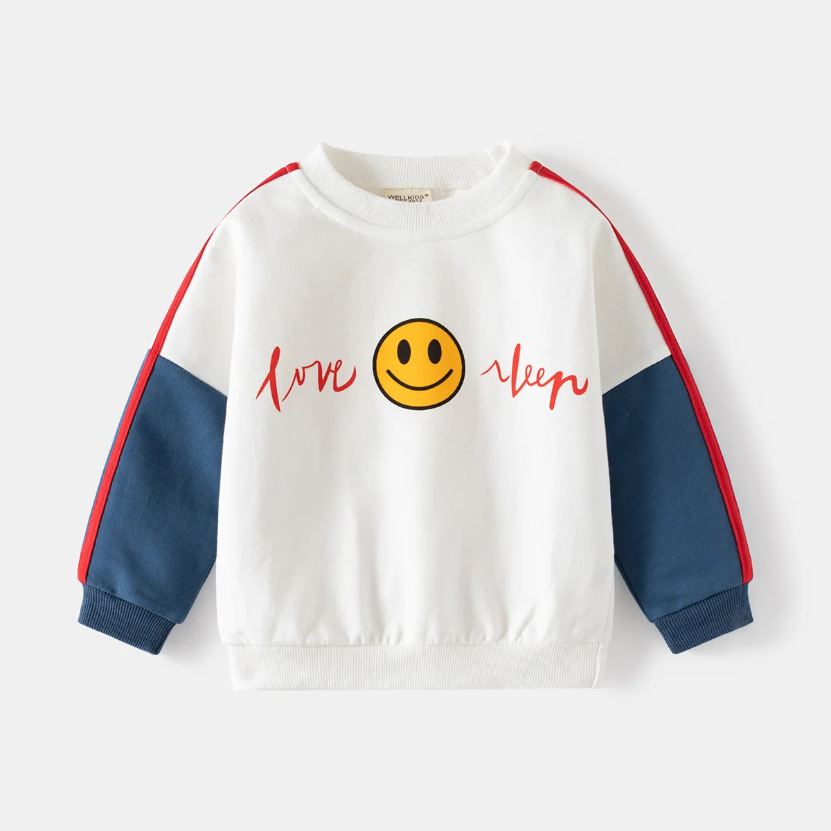 Smile Sweatshirts for Boys Spring Autumn Toddler Kids Jumpsuit Cotton Children's Clothes