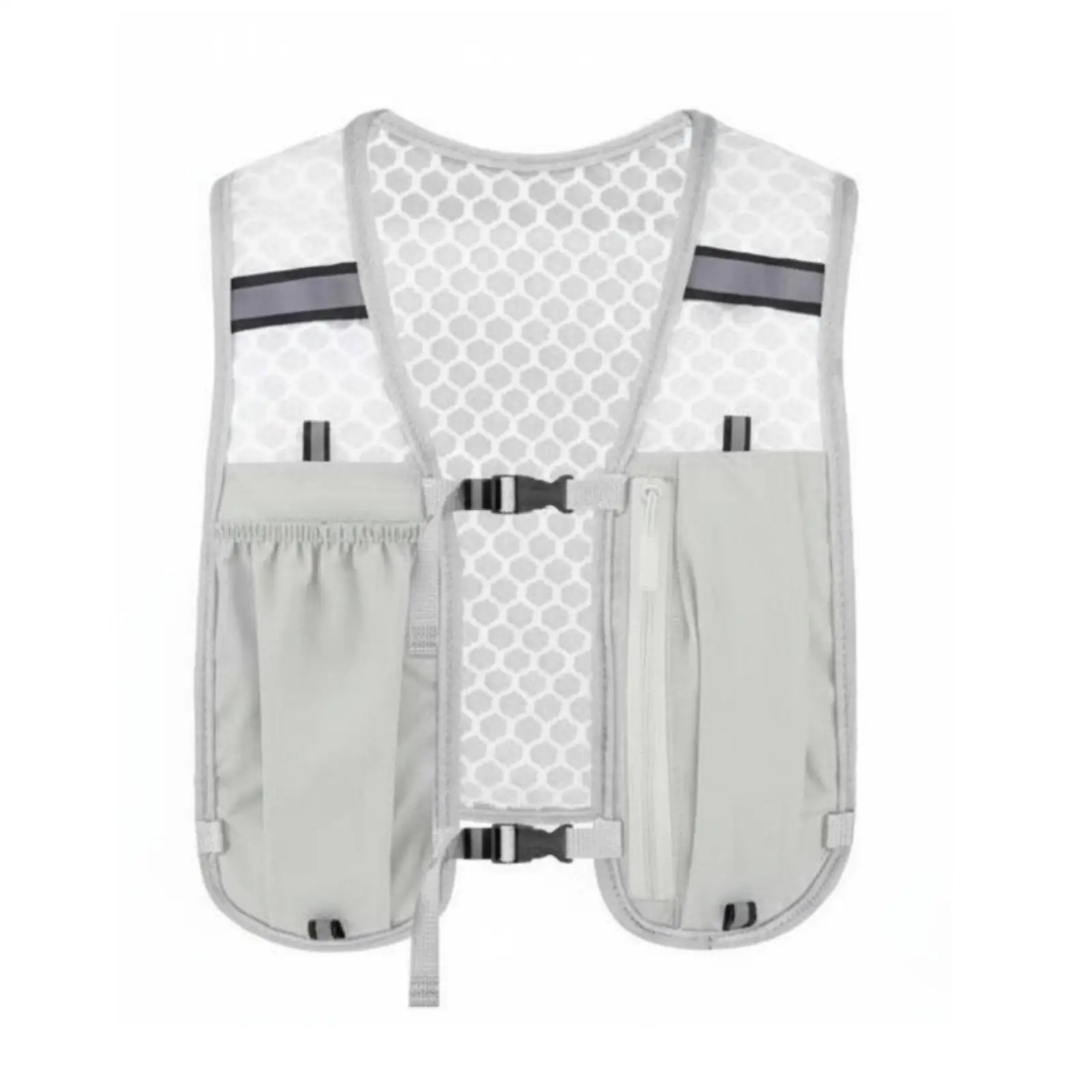 Breathable Running Vest with Hydration Storage High Visibility Mesh Sports Backpack for Marathon Training