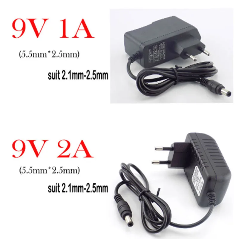 التيار المتناوب إلى تيار مستمر محول الطاقة 5 فولت 6 فولت 9 فولت 12 فولت توريد مهايئ شاحن 0.5A 1A 2A 3A 100-240 فولت محول الولايات المتحدة الاتحاد الأوروبي التوصيل ل CCTV LED قطاع مصباح