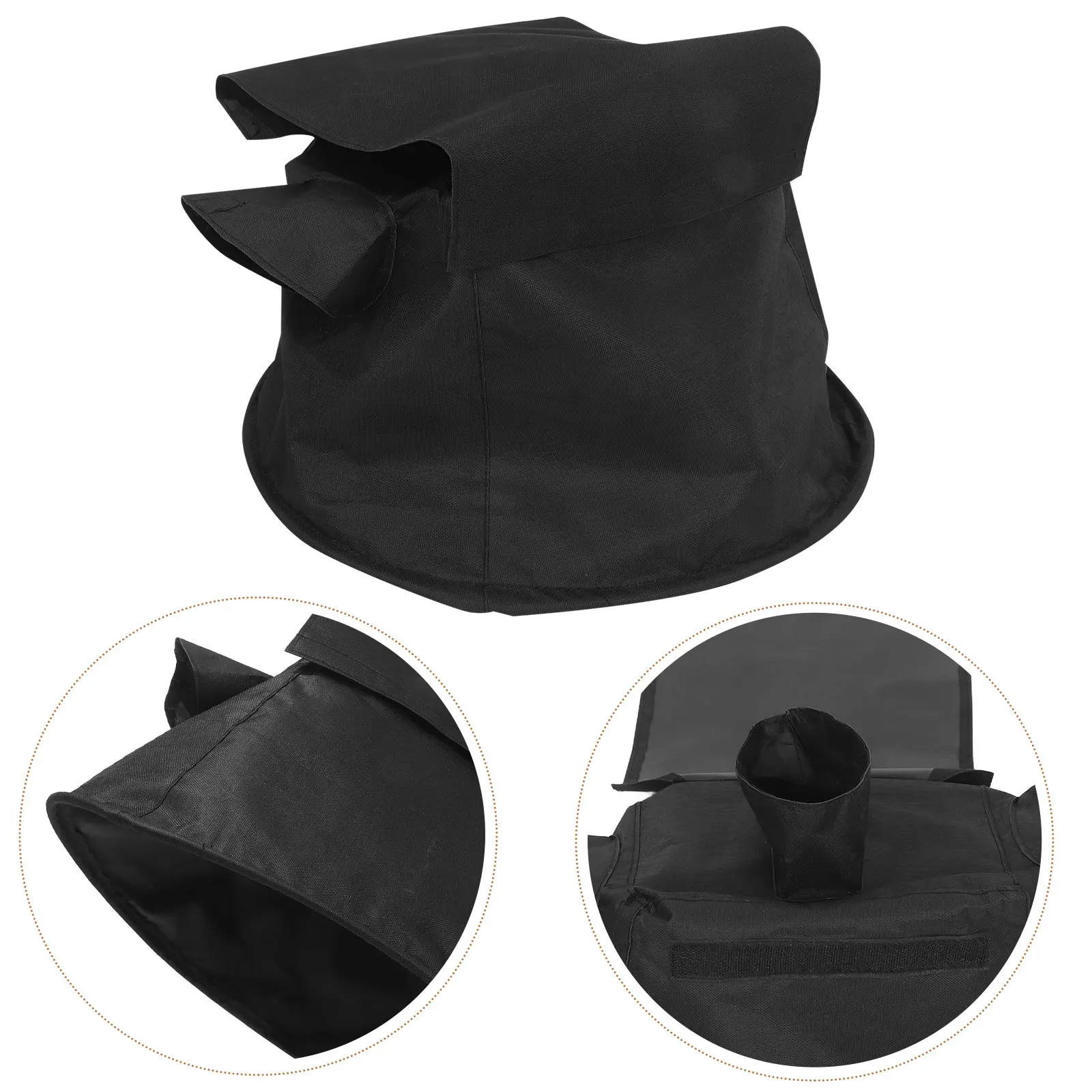 Outdoor LED Par Light Rain Cover Waterproof Stage Light Protector Universal Fit Lightweight Easy Install Dust Rain Shield Black