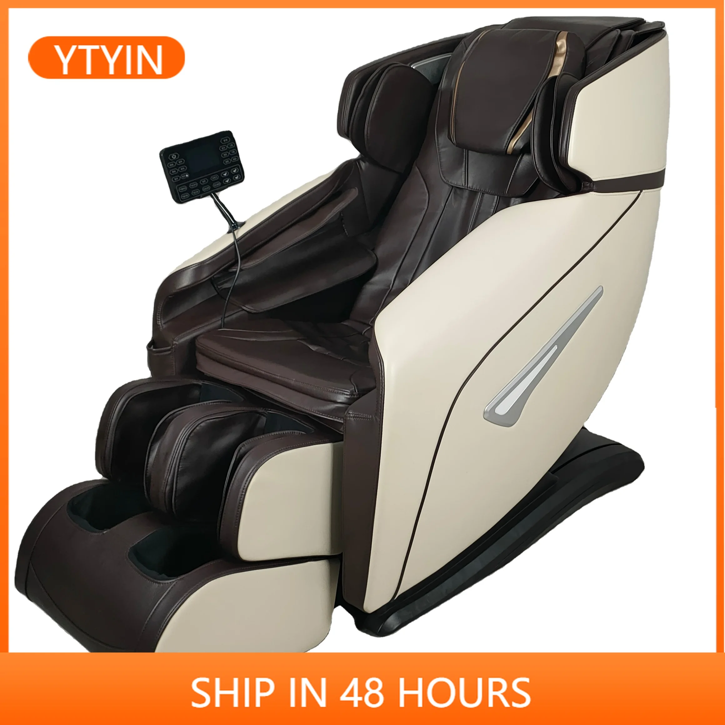 

YTYIN Nowcozy Relax Массажное кресло, массажное кресло шиацу для всего тела с нулевой гравитацией и валиком для ног с подогревом синих зубов