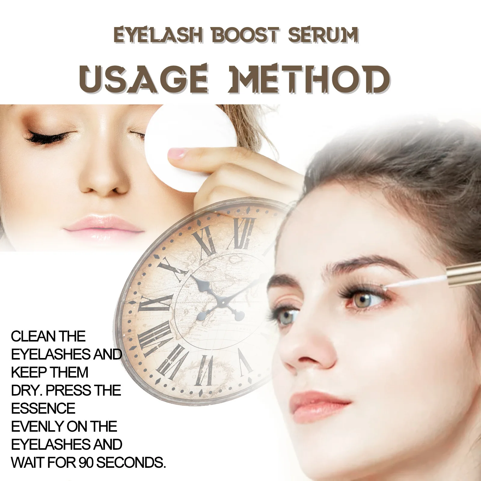 EELHOE Eyelashes Growth Serum Fast Lengthening Thicker Lashes Nourishing Treatment Curling Natural Lifting Enhance Liquid Makeup