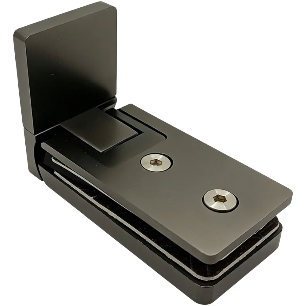 For frameless Shower Door Hinge Stainless Steel 304 Gray Finish 90 135 1For 80 Degree Angle Support For 8-12mm Glass Thickness