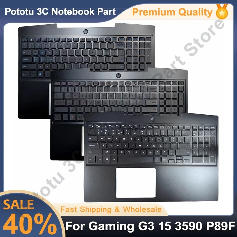 

Новинка для игрового G3 15 3590 P89F, верхняя подставка для рук ноутбука с подсветкой клавиатуры, замена верхней крышки