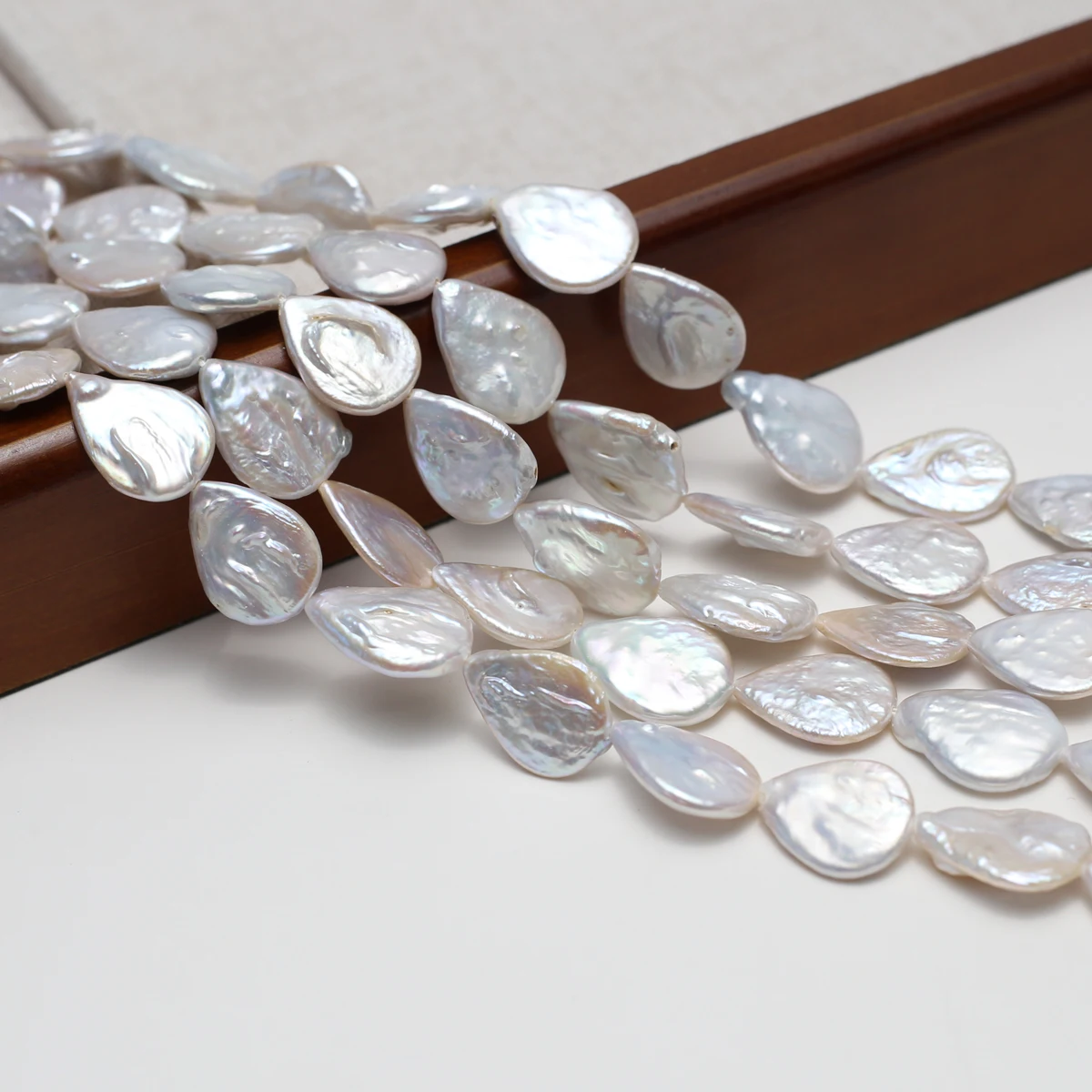 

Natural Freshwater Pearl 13x18mm AAA Teardrop White Pearls Beads Jewelry Make Gift DIY Necklace Bracelet Accessories Wedding