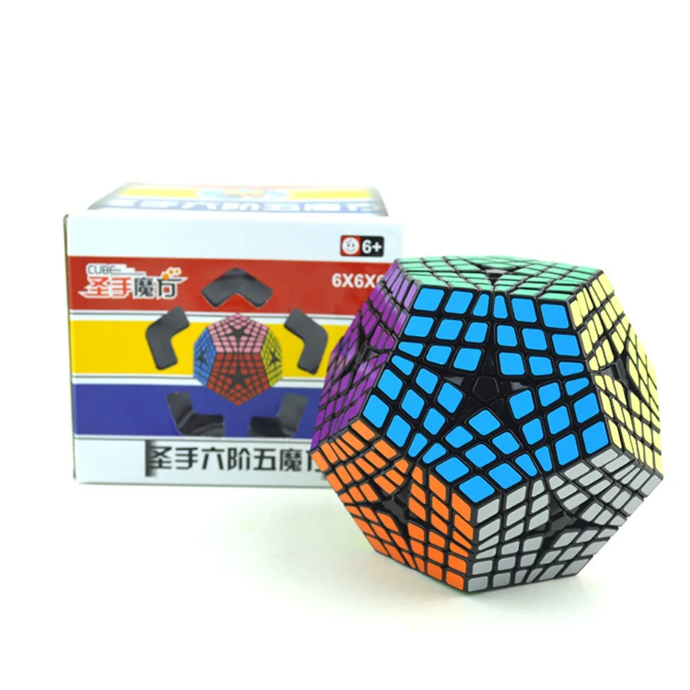 

SengSo 6x6 Megaminx Cube Black Body White Body Megaminx Cube High-difficulty Puzzle Toy