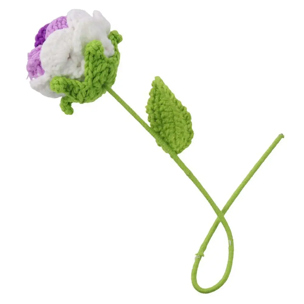 

Flowers Bouquet Wedding Decoration Home Table Decor Fake Flowers Hand Knitting Rose Knitting Flower Artificial Flower
