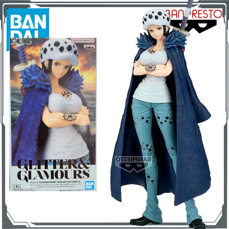 

Bandai Original One Piece Trafalgar Law-Gender-Bent версия аниме фигурки игрушки для мальчиков Рождественский подарок Коллекционная модель