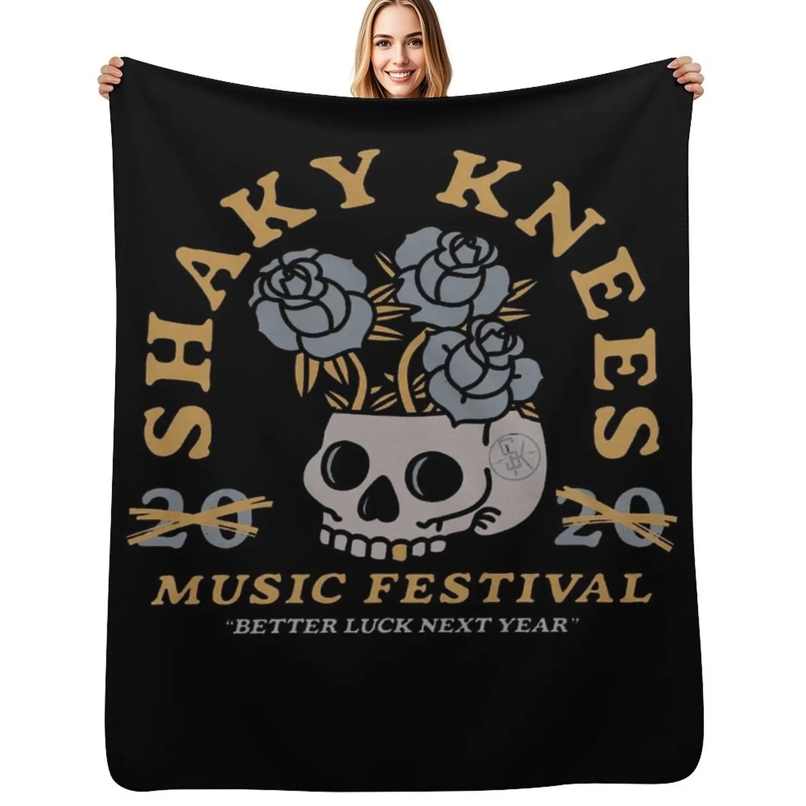 

shaky knees Throw Blanket blankets and throws Soft Beds Stuffeds Luxury Designer Blankets