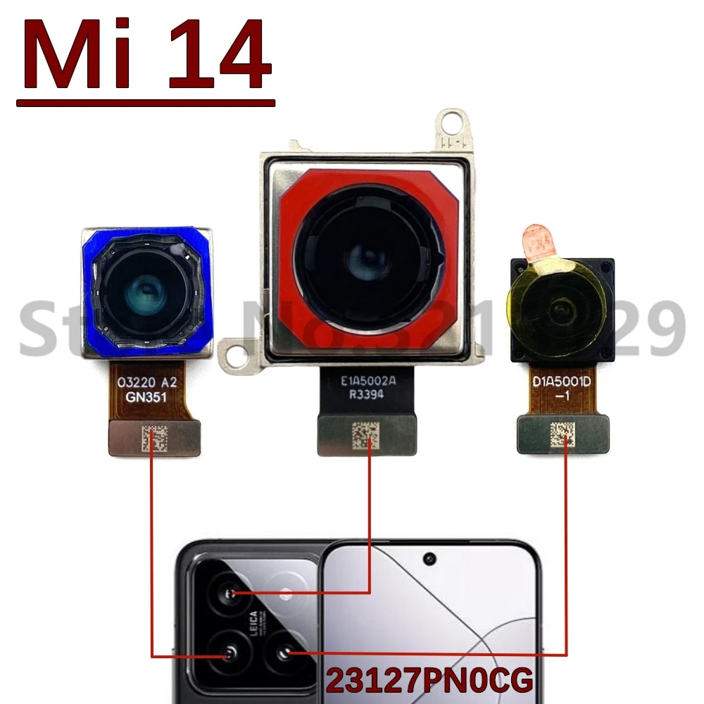 

Широкая основная задняя камера для Xiaomi Mi 14 Pro 14Pro, передняя задняя камера для селфи, детали модального гибкого кабеля