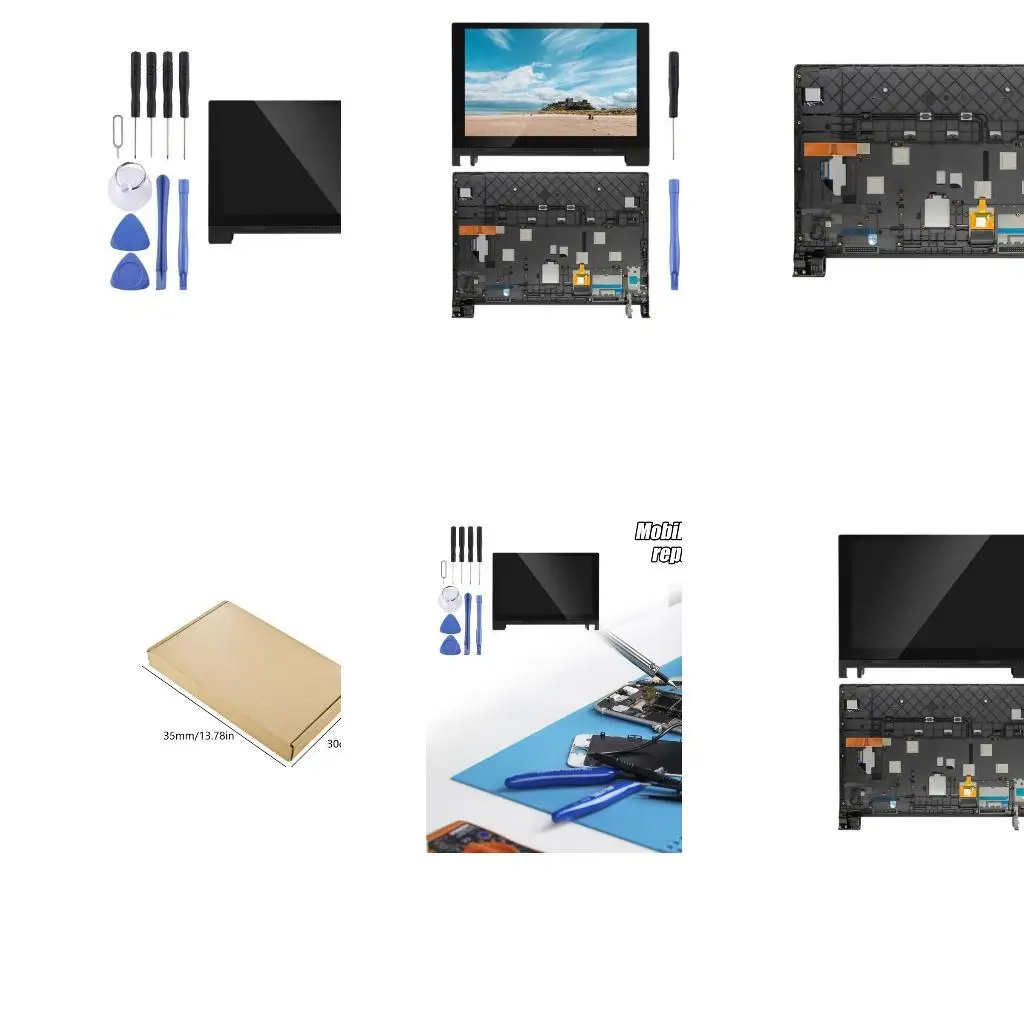 652F Repairing Parts LCD Display Full Assembly with Repair Tool LCD Digitizer for YOGA Tab 3 10.1 LCD Screen Digitizer