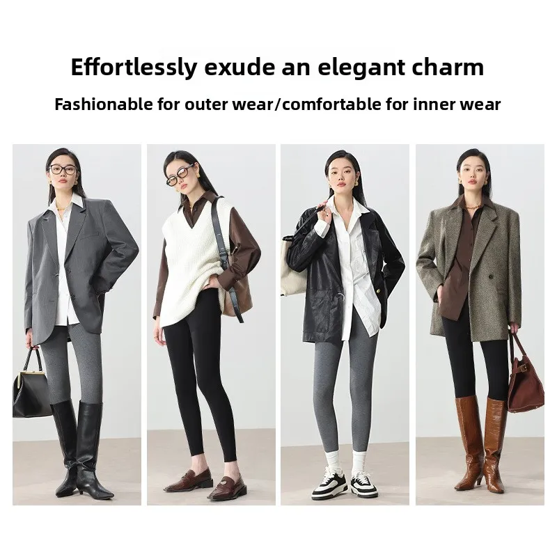 Jedwabne spodnie do jogi z podszewką z polaru, z wysokim stanem, długość 7/8, damskie, wygodne, ciepłe spodnie do noszenia na co dzień, do użytku wewnątrz i na zewnątrz.