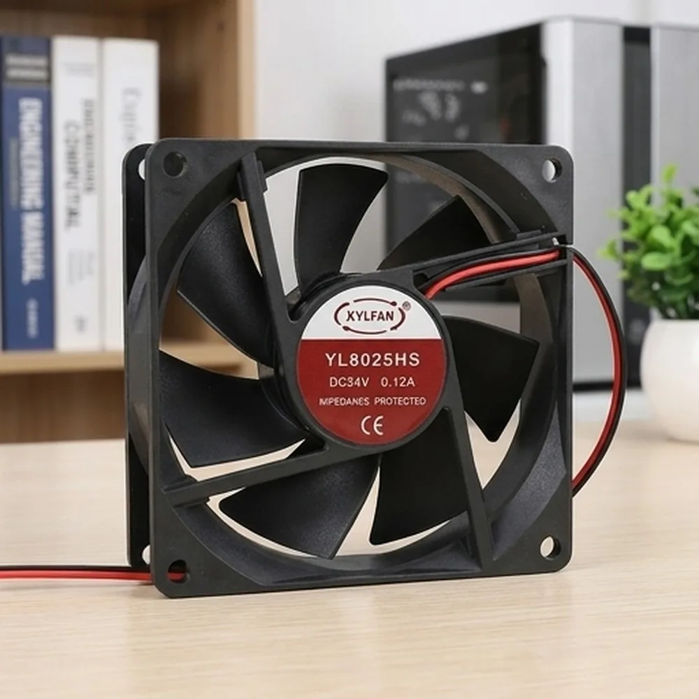 For XYLAN YL8025HS 8025 8CM 24V 0.12A inverter cooling fan