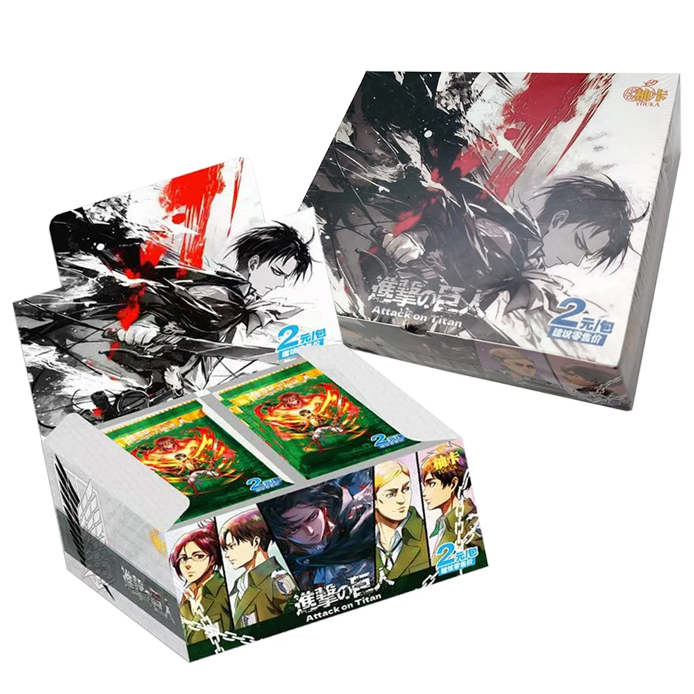 進撃の巨人-絶品コレクションカード-子供のお気に入り-ダークファンタジーテーマ-アニメレアキャラクターカード-同人玩具・ホビー