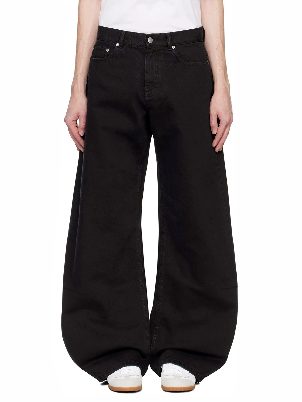 

IREX Американские широкие джинсы в стиле ретро ex CleanFit Свободный крой Повседневные брюки-бананы Длинные брюки с высокой талией Джинсовая ткань