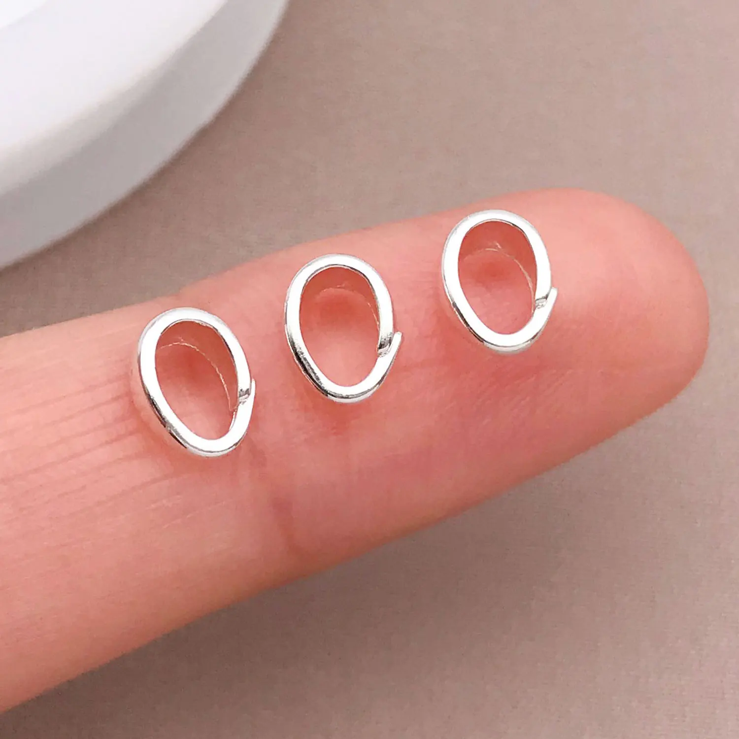 Gemischtes Set aus 10/20 Stück 18K Kupferbeschichteten Echtgoldfarbenen Dicken Silberweißen Goldenen Melonenkern-Verschlüssen, DIY-Schmuckherstellungszubehör – Detail 3