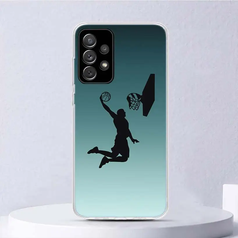 Basketball Basket Sports Soft Case For Samsung Galaxy A15 A14 A13 A12 A55 A54 A53 A52 Phone Cover A35 A32 A33 A25 A23 A22 A05S A