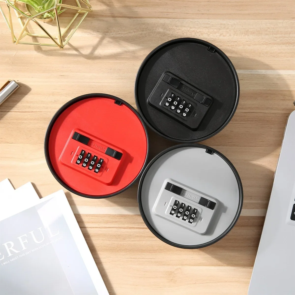 Creatieve Camouflage Ingemaakte Basis Anti-diefstal Wachtwoord Sleutelkastje Kantoor Outdoor Patio Key Organizer Opbergdoos