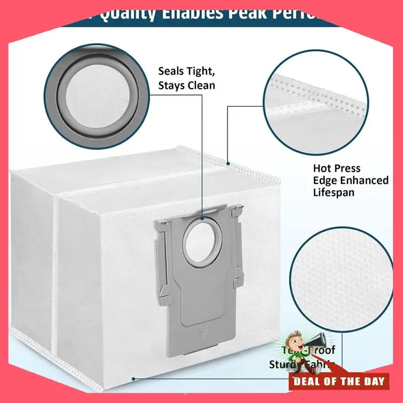24-Hour Delivery Dust Bags For Roborock Q5+ , Q5 Pro+ , Q5 Duoroller+ , Q5 Max+ Plus, Q7+ , Q7 Max+ , Q8 Max+ , S8 Pro Ultra, Q1