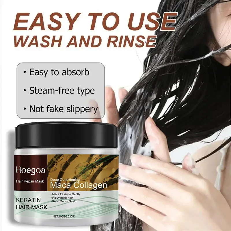 Magic Keratin Hair Mask Effectively Repair Damaged Curly Hair Prevent Dry Hair Deeply Nourish Moisturize Hair Hair Mask