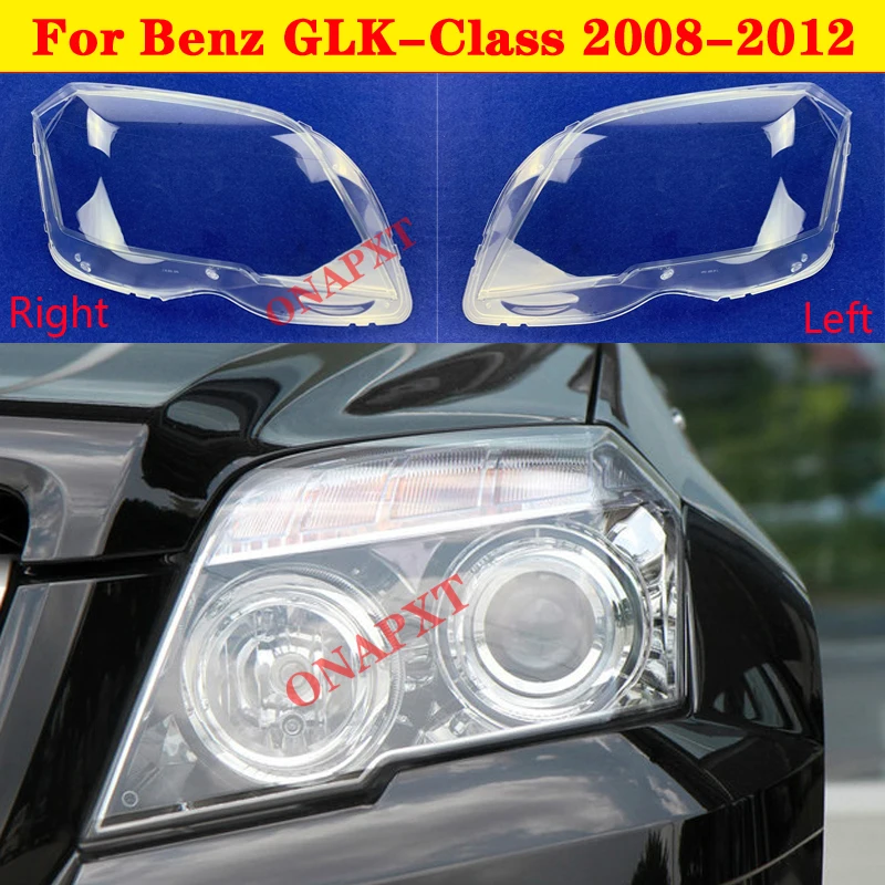 

Car Light Caps Transparent Lampshade Front Headlight Cover Glass Lens Shell Cover For Mercedes-Benz GLK-Class GLK300 2008-2012