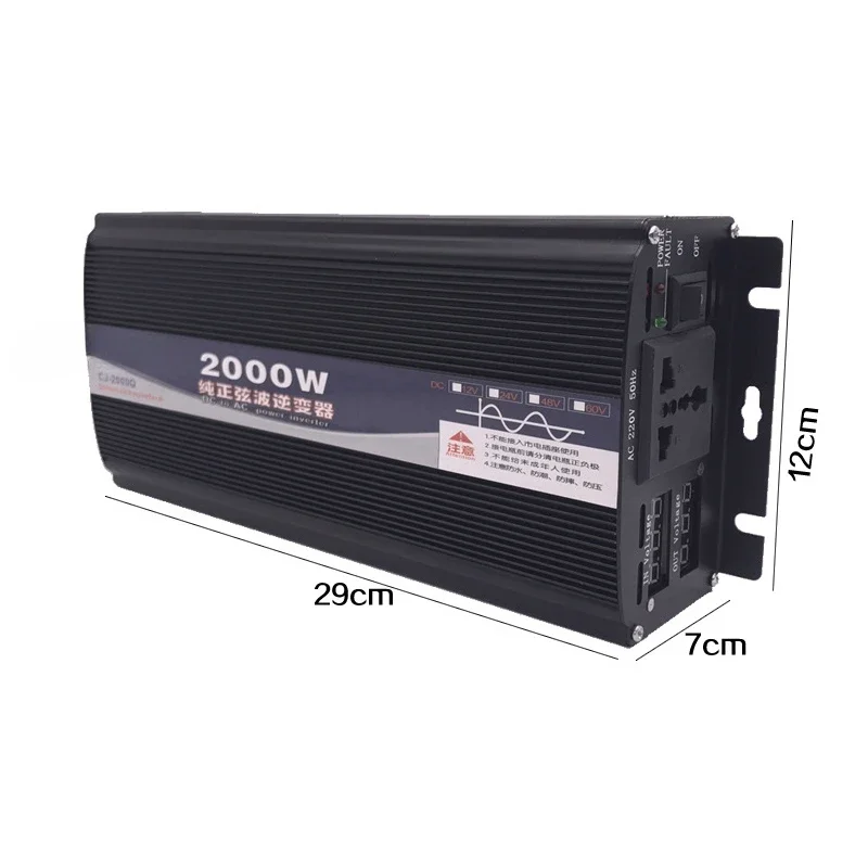 12v 24v DC to AC 110v 220v Pure Sine Wave Inverter  Power Inverter  600w 1000w 3000W