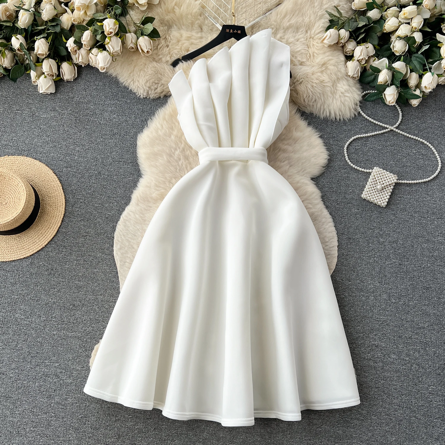 F272 Sweet Memory Sexy Strapless Cocktail Dresses 2024 Red Green White Women Girl Lady Female Party Dress Birthday A-Line Robe