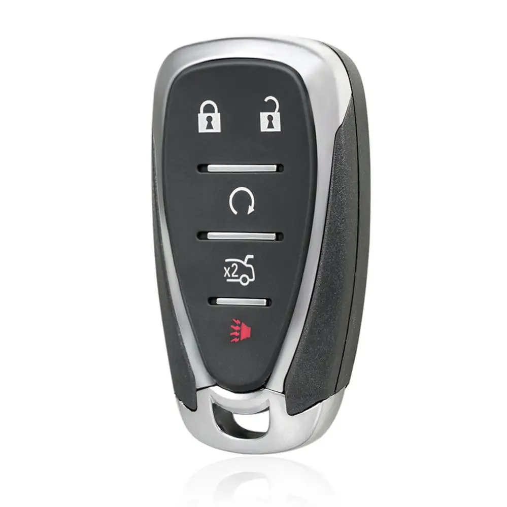 5-кнопочный автомобильный пульт дистанционного управления, чехол для брелока, подходит для Cruze Malibu Camaro, черный смарт-брелок с дистанционным управлением, сменный чехол