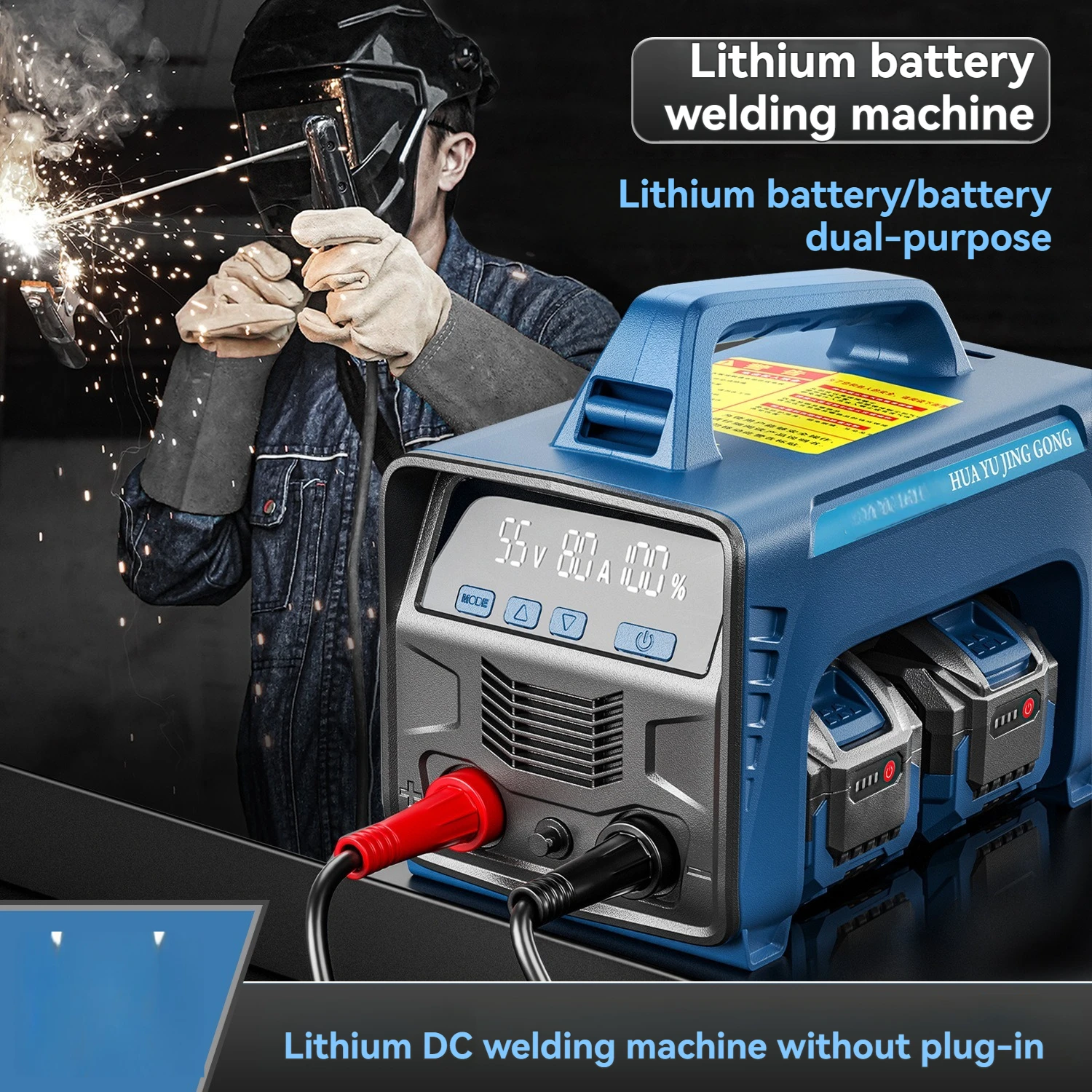 Wireless Portable Lithium Battery Welding Machine DC 36V-84V Small Welding Machine for Battery Repair