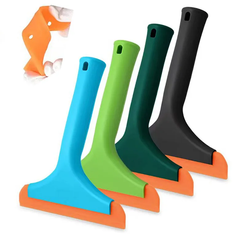 

Горячая распродажа универсальный силиконовый скребок для душа, синий скребок для окон, скребок для стекла, зеркала, стеклянной двери