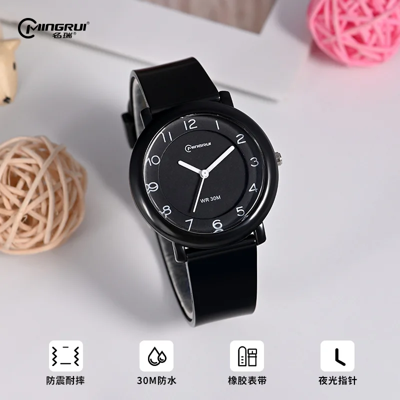 Children's Brand Quartz Watch Silica Gel Strap Simple Daisy Dial Luminous Pointer Boy's Watch Girl's Leisure Sports Watches