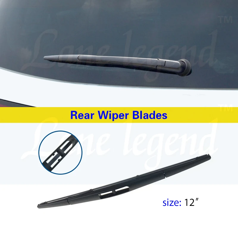12 "الزجاج الأمامي الخلفي غسالة الزجاج الأمامي شفرة ممسحة لهوندا أوديسي 2003 - 2023 (ليست نموذج الولايات المتحدة الأمريكية) اكسسوارات السيارات
