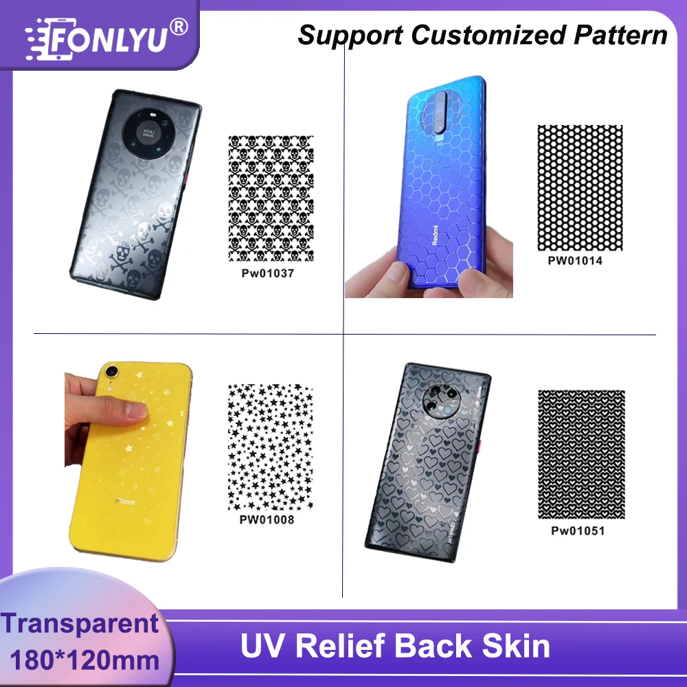 

FONLYU UV Transparent 3D Relief Back Protective Film TPU Screen Protector Rear Skin For Cellphone Hydrogel Sheet Cutting Machine