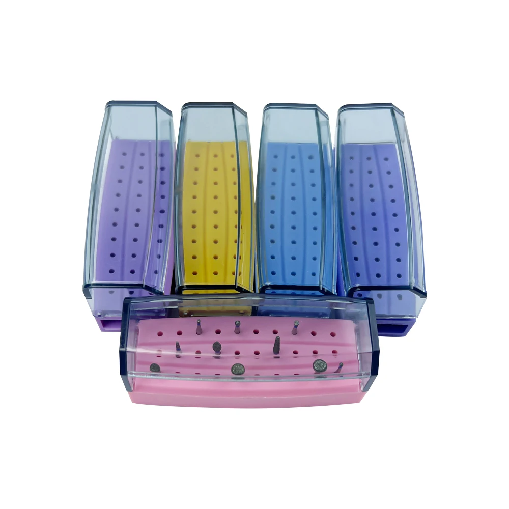 

30Holes Plastic Dental Bur Holder Dentistry Polisher Drills Box Sterilizer Case Disinfection Box Autoclave Dentistry Bur Storage