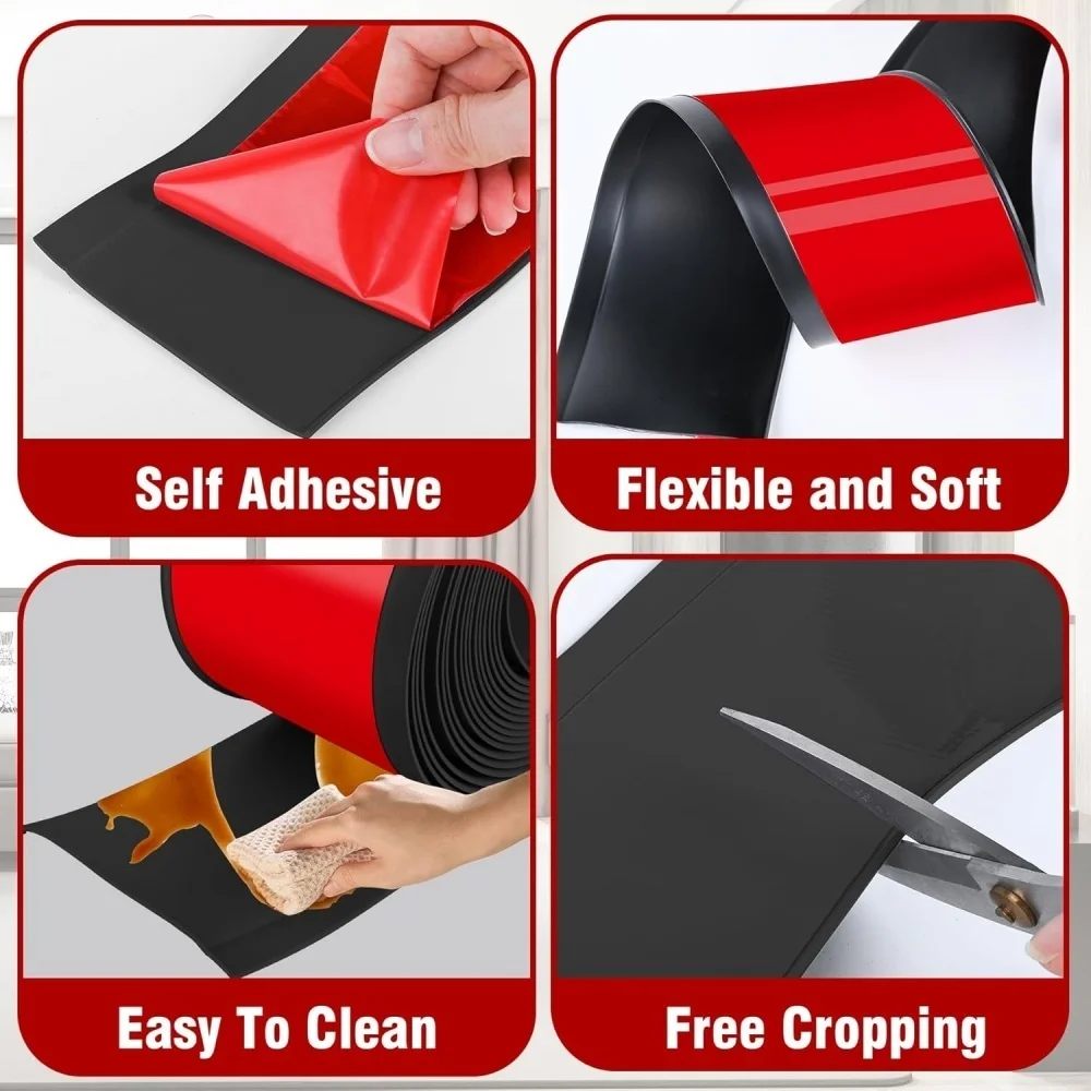 1 قطعة 2 متر × 8 سنتيمتر بولي كلوريد الفينيل التفاف خط الحدود ذاتية اللصق المنزلية لاصقة تزيين خلفية اللوح ديكور الجدار ملصق