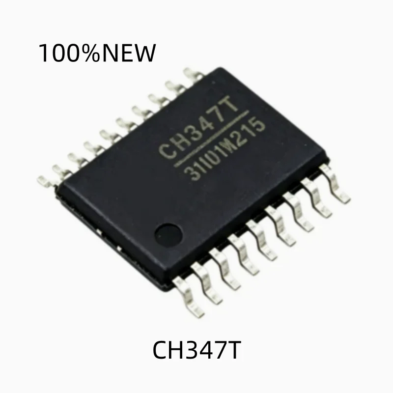 (5 Pieces) 100% New Ch347T Tssop-20 High-Speed Usb2.0 Multi-Protocol Bus Adapter Bridge Chip Ic