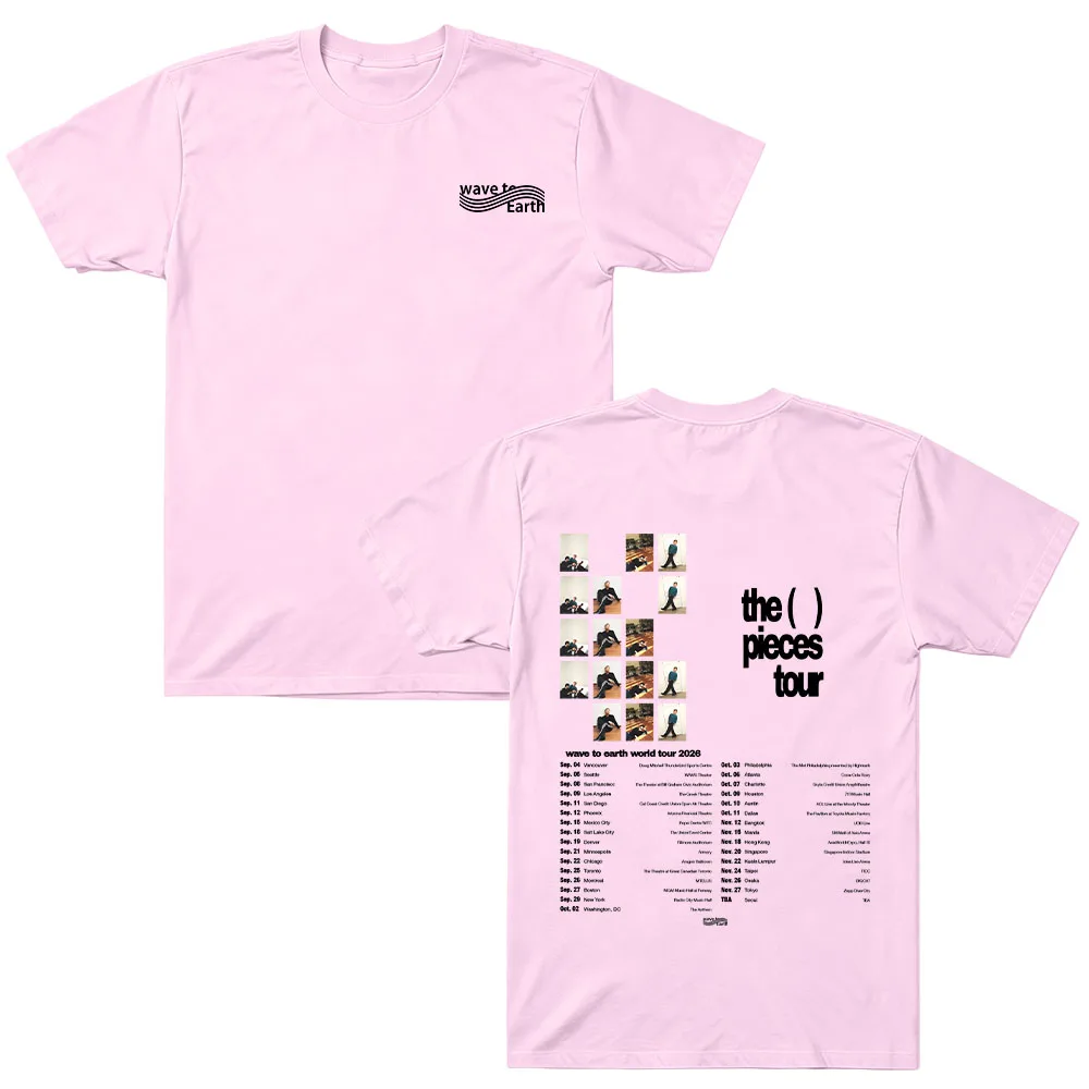2026 The Pieces Tour Merch T-Shirts Wave To Earth Mode-T-Shirt für Männer und Frauen Harajuku Kpop Oversized T-Shirts Baumwolle Kurzarm-Oberteil – Detail 6